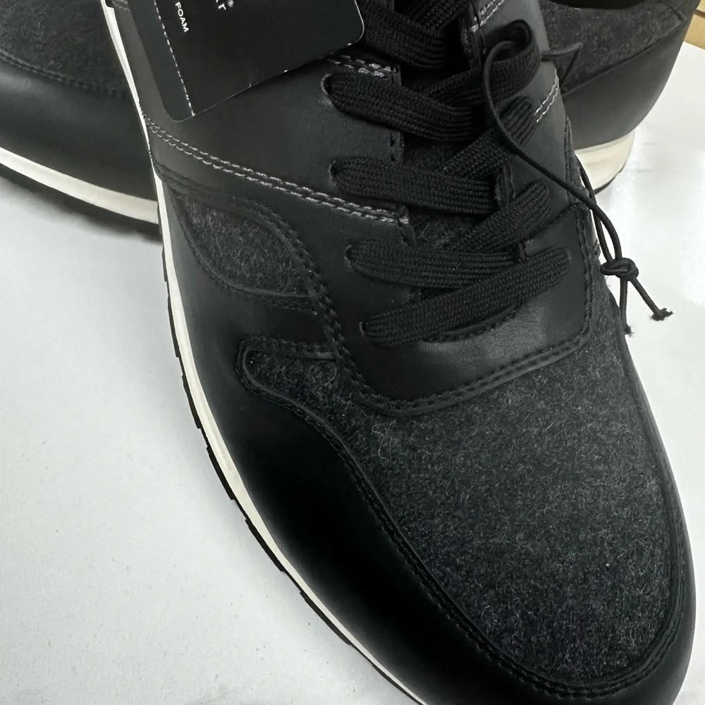 JF J.FERRAR MOTTO MENS SNEAKERS BLACK,12 MED